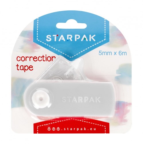 Korektor w taśmie 5mmx6mb szary STARPAK 507204