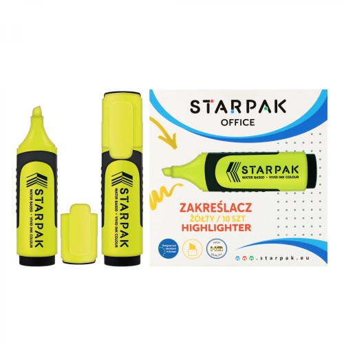Zakreślacz żółty  A 10 STARPAK 505519