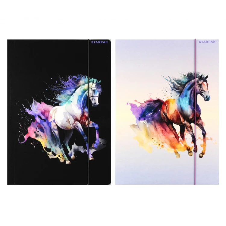 Teczka z gumką A4 Horses STARPAK 559714