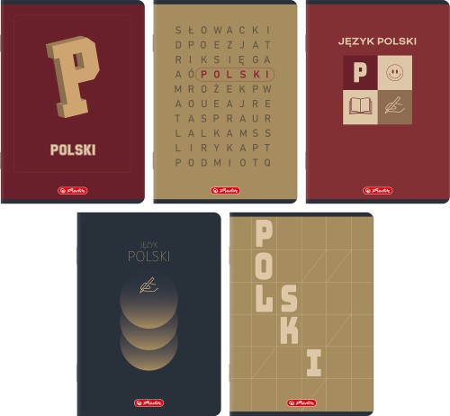 Zeszyt A5/60k linia J. Polski mix5 wzorów A 10 HERLITZ 400206347