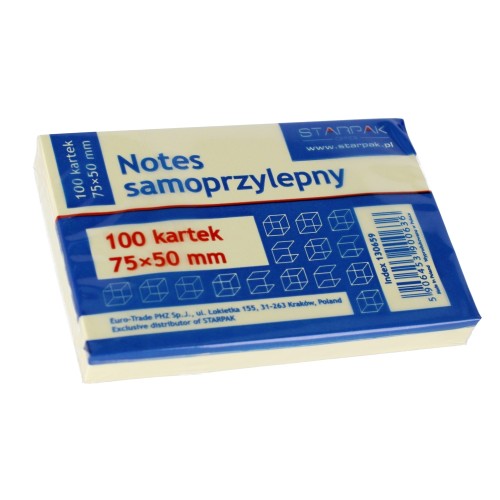 Notes samoprzylepny 50x75/100k  A 12 STARPAK 130659