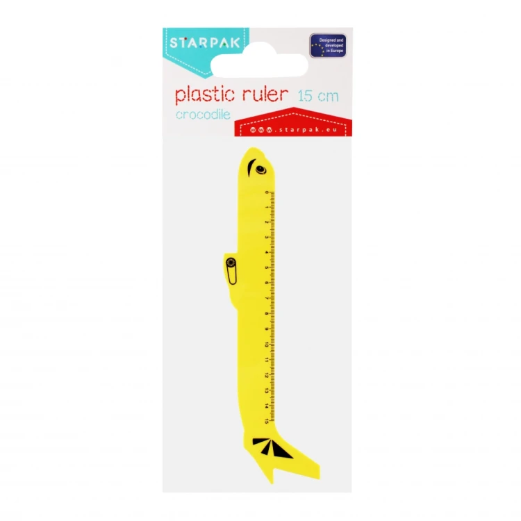 Linijka plastikowa Samolot 15cm PBH STARPAK 470961