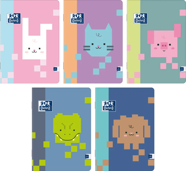 Zeszyt A5/32k kratka Zoo blocks Oxford A 10 HAMELIN 400208082