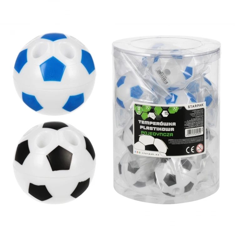 Temperówka z pojemnikiem Football tuba 12 szt. STARPAK 572249