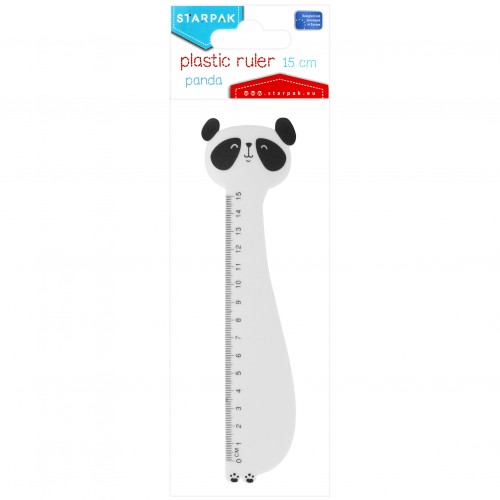 Linijka plastikowa 15cm Panda STARPAK 491023