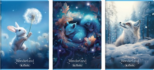 Zeszyt A4/32k linia wąska  kolorowa Wonderland A 10 HERLITZ 400209670