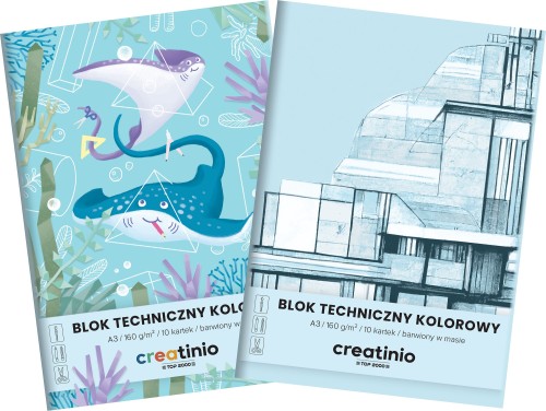 Blok techniczny A3/10k kolorowy Creatinio A 10 HAMELIN 400176680
