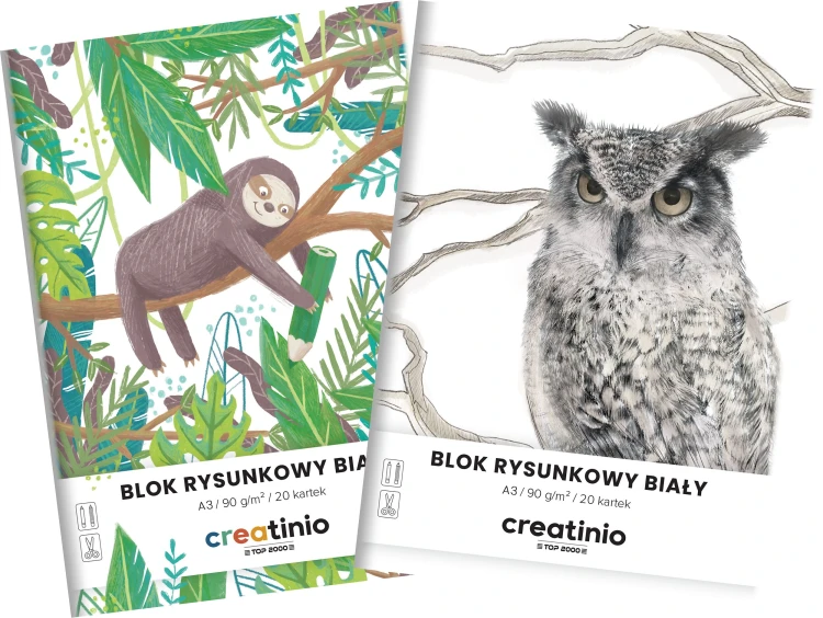Blok rysunkowy A3/20k biały Creatinio A 10 HAMELIN 400176664