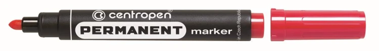 Marker permanentny okrągły czerwony A 10 CENTROPEN 8566