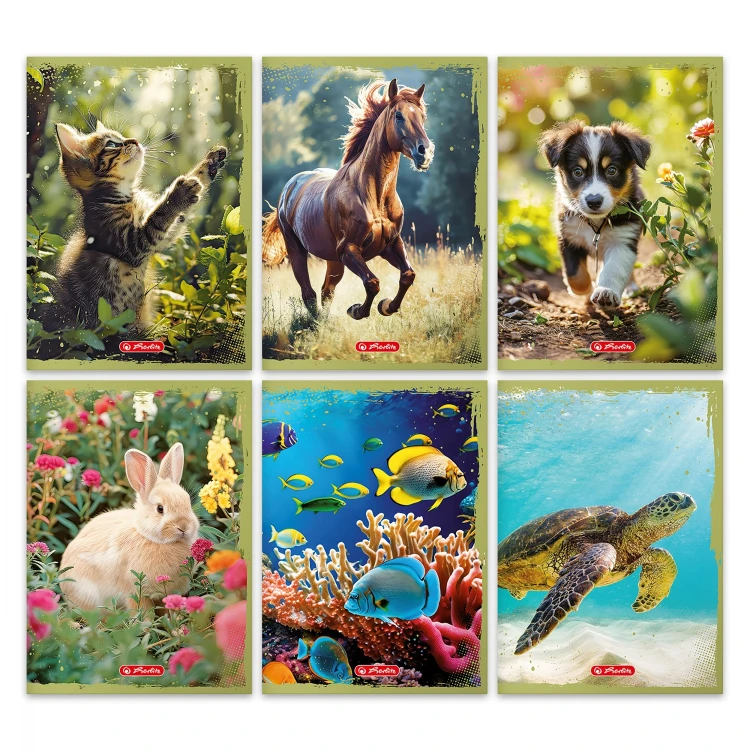 Zeszyt A5/32k linia Animals A 10 HERLITZ 400197990