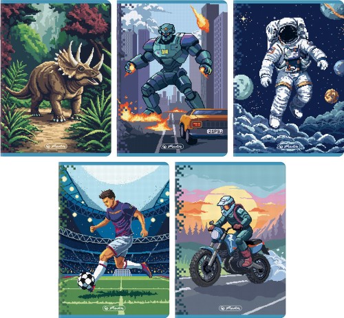Zeszyt A5/32k kratka Pixel Fun A 10 HERLITZ 400206283