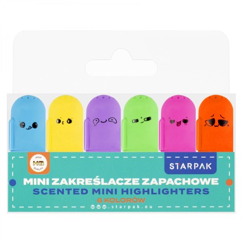 Zakreślacz mini zapachowy 6 kolorów STARPAK 518459