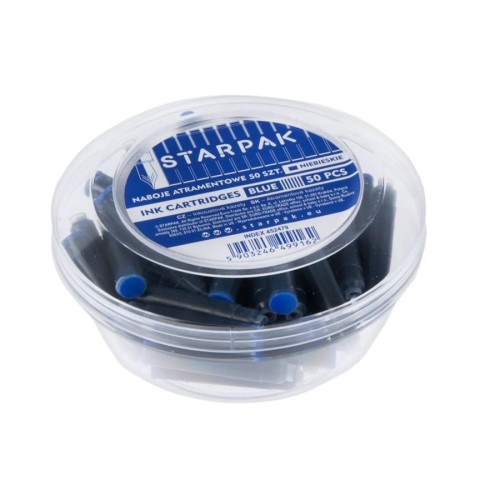 Naboje do piór krótkie niebieskie 50 szt. Ufo STARPAK 452479