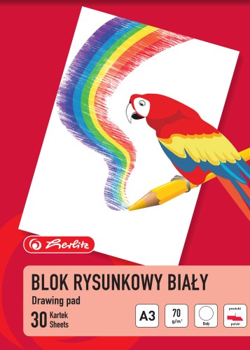Blok rysunkowy A3/30k biały A 10 HERLITZ 400198593