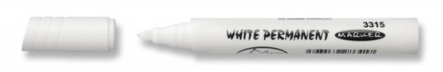 Marker Permanentny okrągły biały 2.5mm KOH-I-NOOR 3315