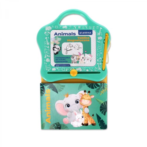 Tablica magnetyczna z  książeczka do nauki rysunków Animals STARPAK 552502