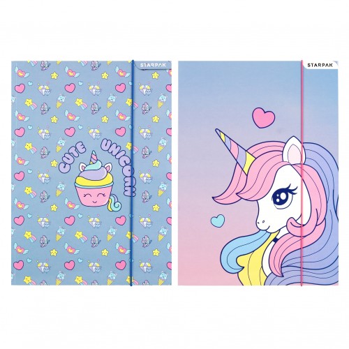 Teczka z gumką A4 Unicorn STARPAK 553546