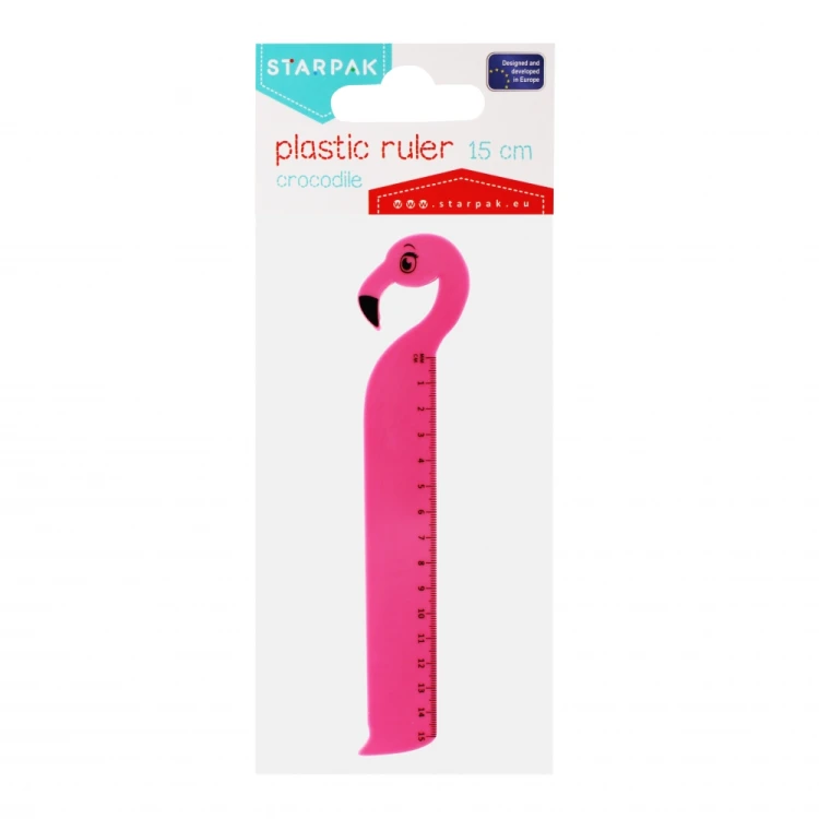 Linijka plastikowa Flaming 15cm PBH  STARPAK 470962
