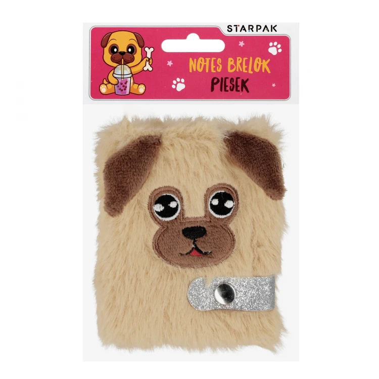 Notes pluszowy brelok Dog STARPAK 580420