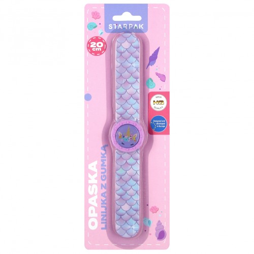 Opaska na rękę Linijka z gumką Girl STARPAK 549175