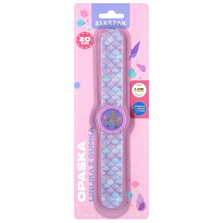 Opaska na rękę Linijka z gumką Girl STARPAK 549175