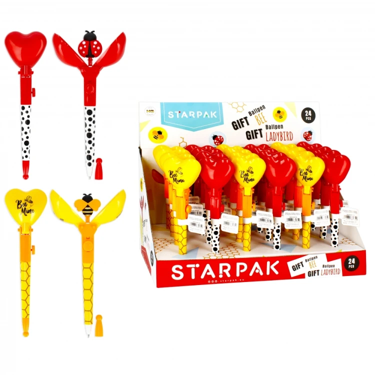 Długopis zamykany Gift Pszczoła/Biedronka display A 24 STARPAK 491316