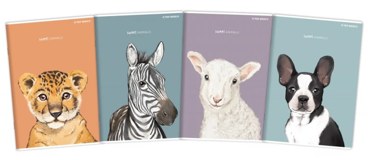 Zeszyt A6/16k kratka Animals A 20 HAMELIN 400169484