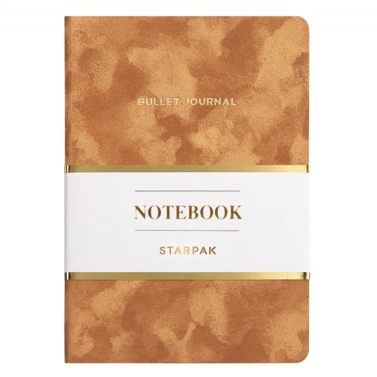 Notes A5 karmelowy zamszowy 80 kartek STARPAK 452850