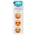 Zakładka indeksująca 40mm/20k okrągła 3szt Emoticon plus linijka STARPAK 472875