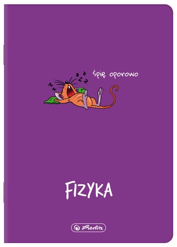Zeszyt A5/60k kratka Fizyka oprawa PP A 5 HERLITZ 400198103