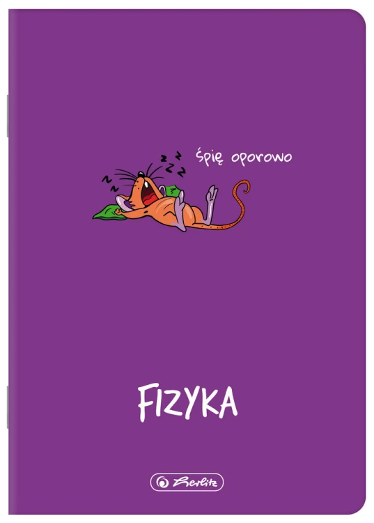 Zeszyt A5/60k kratka Fizyka oprawa PP A 5 HERLITZ 400198103