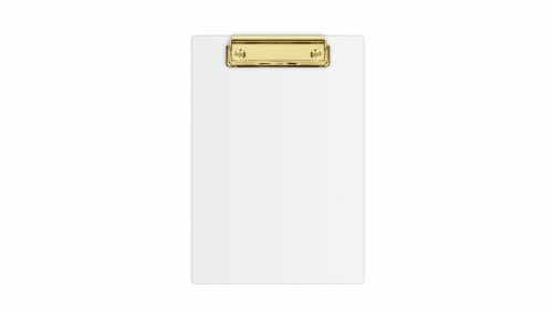 Clipboard A5 PVC biały złoty mechanizm BIURFOL KHG-00-10