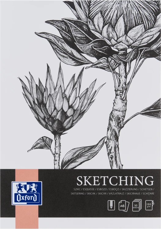 Blok szkicownik A6/50k Sketching klejony Oxford A 5 HAMELIN 400196792