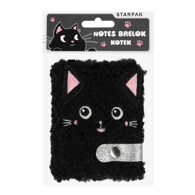 Notes pluszowy brelok Kot STARPAK 580425