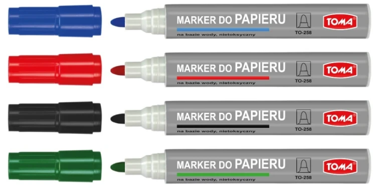 Marker do flipchart okr 4KOL TO-258 etui