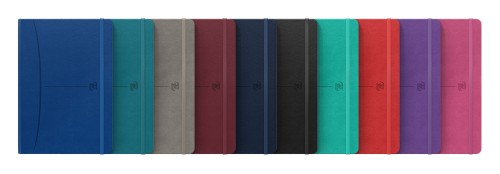 Notes z gumką A5/80k kratka Signature Oxford HANELIN 400154868
