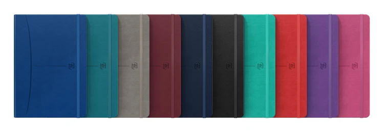 Notes z gumką A5/80k kratka Signature Oxford HANELIN 400154868