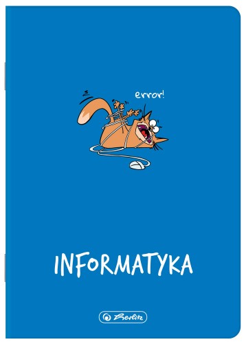 Zeszyt A5/60k kratka Informatyka oprawa PP A 5 HERLITZ 400198104