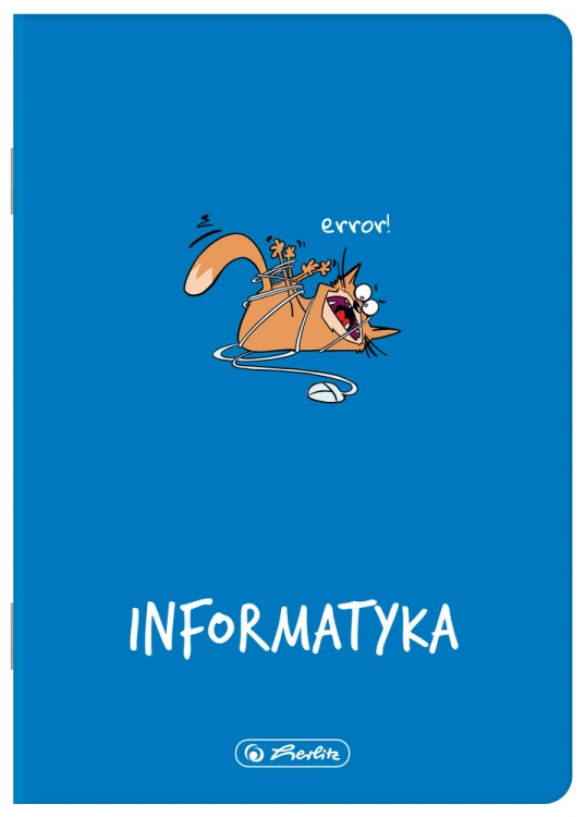 Zeszyt A5/60k kratka Informatyka oprawa PP A 5 HERLITZ 400198104