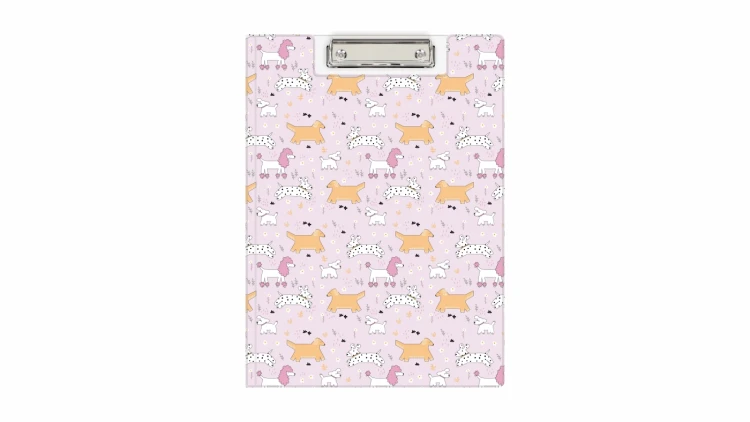 Clipboard A4 PVC zamykany Puppies BIURFOL KHN-04-36