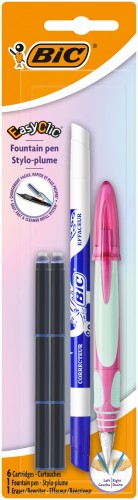 Pióro wieczne Easy Clic z wymazywaczem i 6 nabojami BIC 993084