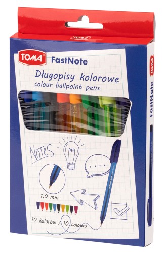 Dlugopis zam 10KOL 1.0 TO-024 mix wb