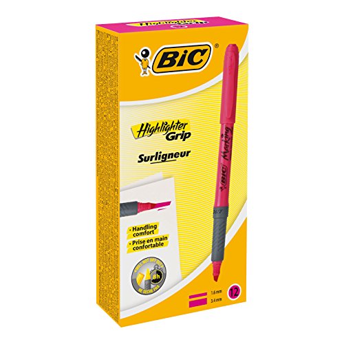 Zakreślacz różowy Surligneur grip BIC 811934