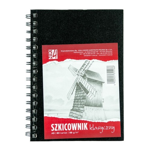 Blok rysunkowy A5/80k 98g Szkicownik KOH-I-NOOR BLO-SZA59S