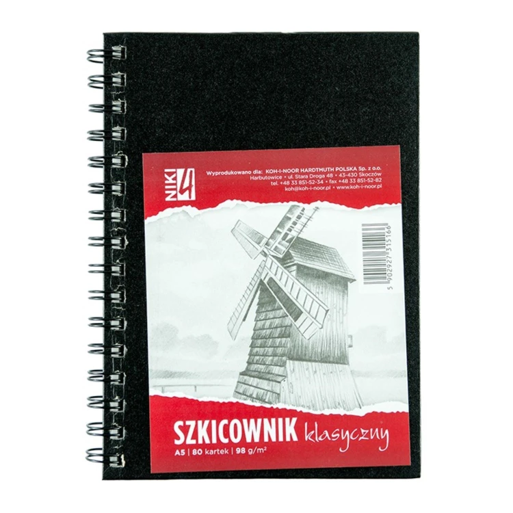 Blok rysunkowy A5/80k 98g Szkicownik KOH-I-NOOR BLO-SZA59S