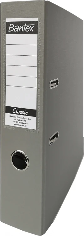 Segregator dźwigniowy A4 Bantex Classic Budget, grzbiet 75 mm, szary