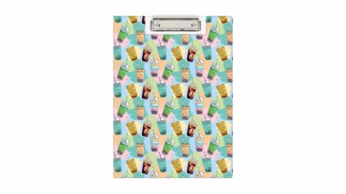 Clipboard A4 PVC zamykany Bubble Tea BIURFOL KHN-04-37