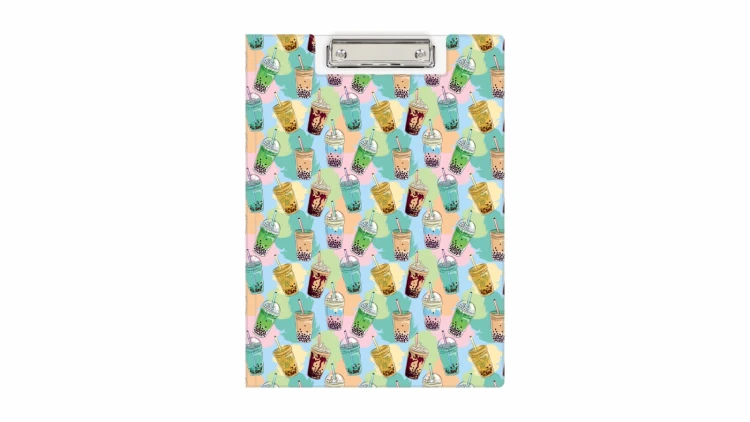 Clipboard A4 PVC zamykany Bubble Tea BIURFOL KHN-04-37