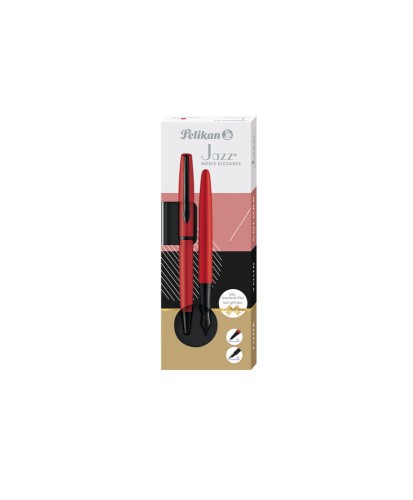 Zestaw PELIKAN JAZZ NOBLE ELEGANCE RED: pióro wieczne   długopis