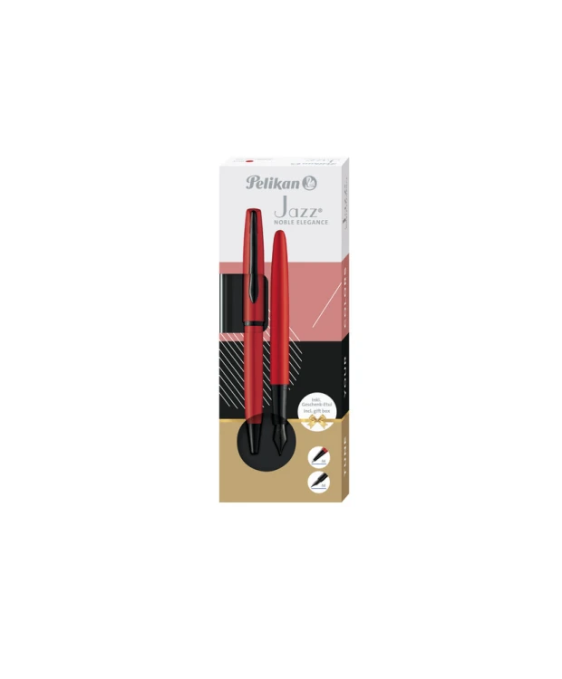 Zestaw PELIKAN JAZZ NOBLE ELEGANCE RED: pióro wieczne   długopis